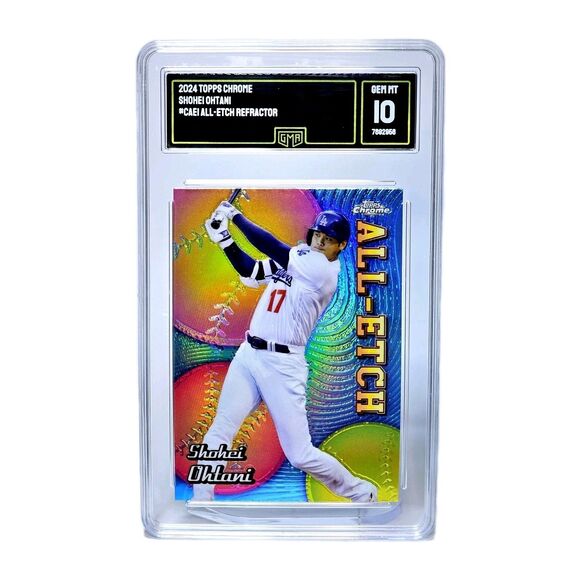SHOHEI OHTANI 2024 TOPPS CHROME ALL ETCH REFRACTOR GEM MINT 10 - Picture 4 of 4